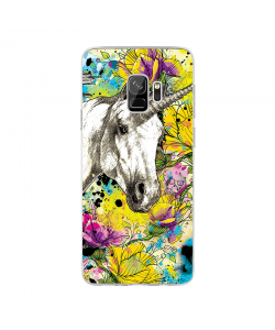 Unicorns and Fantasies - Samsung Galaxy S9 Carcasa Transparenta Silicon