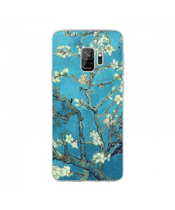 Van Gogh - Branches with Almond Blossom - Samsung Galaxy S9 Carcasa Transparenta Silicon