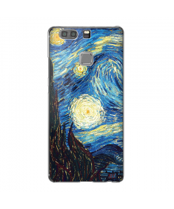 Van Gogh Starry Night- Huawei P9 Plus Carcasa Transparenta Silicon