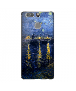 Van Gogh - Starryrhone - Huawei P9 Lite 2017 Carcasa Transparenta Silicon