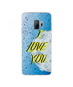 I Love You - Samsung Galaxy S9 Carcasa Transparenta Silicon