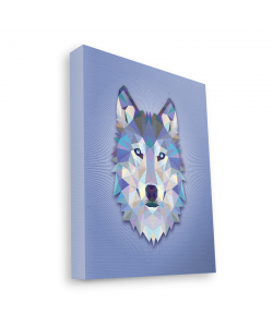 Origami Wolf - Canvas Art 35x30