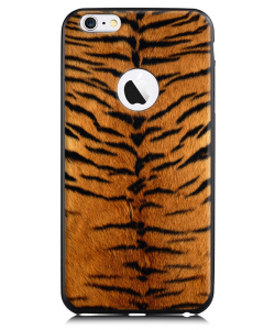 Tiger Fur - iPhone 6 Plus Carcasa TPU Premium Neagra