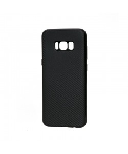 Just Must Carbon Soft Black - Samsung Galaxy S8 Plus Carcasa Silicon Negru (ultraslim 0.5 mm)