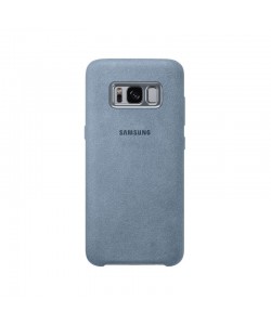 Alcantara Cover Mint - Samsung Galaxy S8 Carcasa Plastic Argintiu