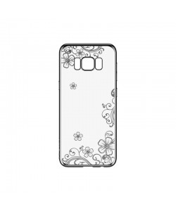 Devia Joyous Silver - Samsung Galaxy S8 Carcasa Silicon (Cristale Swarovski®, electroplacat)