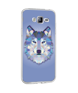 Origami Wolf - Samsung Galaxy J3 Carcasa Transparenta Silicon