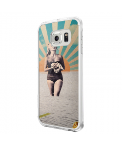 Retro Swim - Samsung Galaxy S6 Carcasa Plastic Premium