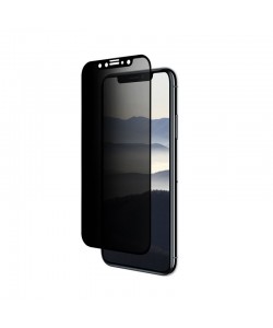 Folie Eiger Sticla 3D Privacy Black (0.33mm, 9H, case friendly, curved, oleophobic) - iPhone X