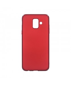 Just Must Uvo Red - Samsung Galaxy A6 (2018) Carcasa Rosie (material fin la atingere, slim fit)