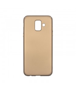 Just Must Uvo Gold - Samsung Galaxy A6 (2018) Carcasa Aurie (material fin la atingere, slim fit)