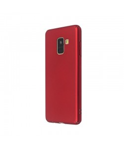 Just Must Uvo Red - Samsung Galaxy A8 (2018) Carcasa Plastic (material fin la atingere, slim fit)