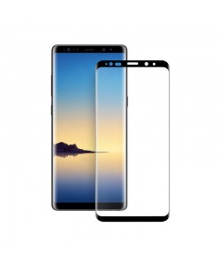 Folie Eiger Sticla 3D Edge to Edge Clear Black (0.33mm, 9H, perfect fit, curved, oleophobic) - Samsung Galaxy Note 9