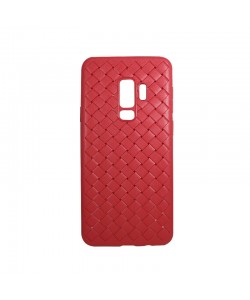 Devia Woven Soft Red - Samsung Galaxy S9 Plus (flexibil cu design piele impletita)