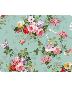 Retro Flowers Wallpaper - Sony Xperia E1 Carcasa Neagra Silicon