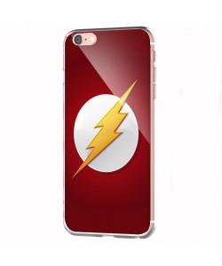 Flash Logo - iPhone 6 Carcasa Transparenta Silicon