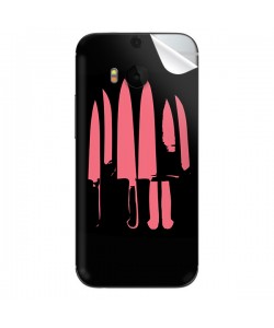 Pink Knife - HTC One M8 Skin