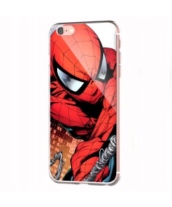 Spiderman - iPhone 6 Carcasa Transparenta Silicon