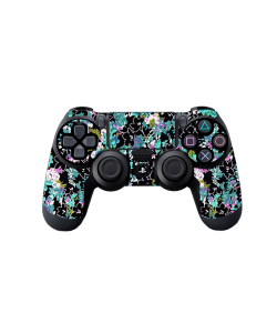 Floral Black - PS4 Dualshock Controller Skin