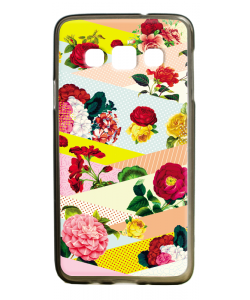 Flowers, Stripes & Dots - Samsung Galaxy A3 Carcasa Silicon Premium