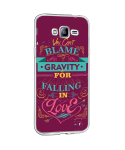 Falling in Love - Samsung Galaxy J3 Carcasa Transparenta Silicon