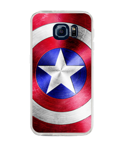 Captain America Logo - Samsung Galaxy S6 Edge Plus Carcasa Silicon