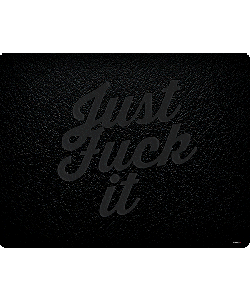 Just Fuck It - Sony Xperia Z3 Husa Book Neagra Piele Eco