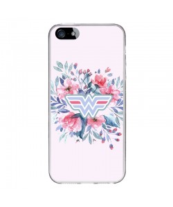 Pastel Wonder Woman - iPhone 5/5S/SE Carcasa Transparenta Silicon