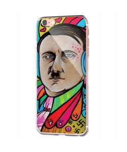 Hitler Meets Colors - iPhone 6 Carcasa Transparenta Silicon