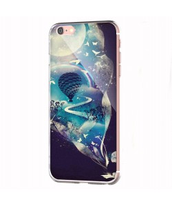 Blue Dream - iPhone 6 Carcasa Transparenta Silicon