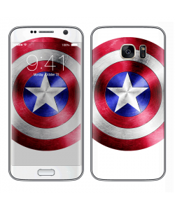 Captain America Logo - Samsung Galaxy S7 Edge Skin  
