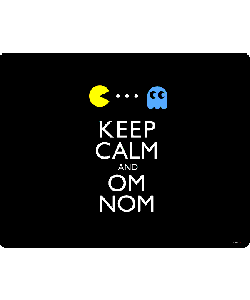 Keep Calm and Om Nom - Samsung Galaxy S4 Carcasa Transparenta Silicon