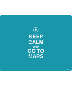 Keep Calm and Go to Mars - Skin Telefon