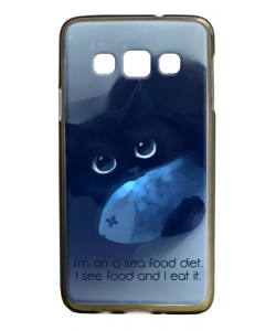 Sea Food - Samsung Galaxy A3 Carcasa Silicon Premium