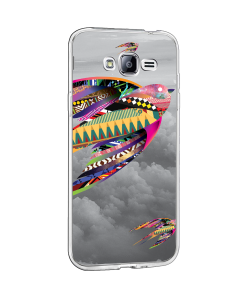 Flying Colors - Samsung Galaxy J3 Carcasa Transparenta Silicon