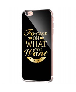 Focus - iPhone 6 Carcasa Transparenta Silicon