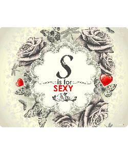S is for Sexy - Samsung Galaxy S4 Carcasa Transparenta Silicon