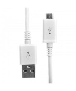 Cablu USB MicroUSB Procell Alb
