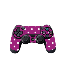 Purple White Dots - PS4 Dualshock Controller Skin