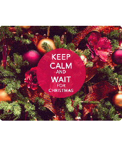 Keep Calm and Wait for Christmas - Skin Telefon