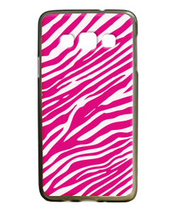 Pink Zebra - Samsung Galaxy A3 Carcasa Silicon Premium