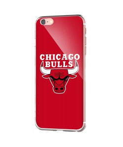 Chicago Bulls - iPhone 6 Carcasa Transparenta Silicon