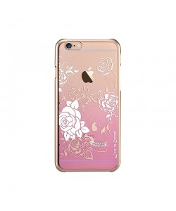 Crystal Charm Pink - Devia Carcasa iPhone 6/6S (cristale si rama electroplacata)