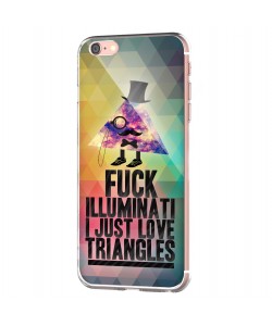 Love Triangles - iPhone 6 Carcasa Transparenta Silicon