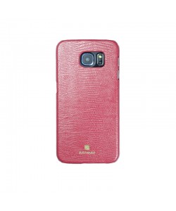 Just Must Croco Red - Samsung Galaxy S6 Carcasa TPU + Piele Eco