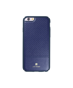Just Must Carve I Navy - iPhone 6/6S Carcasa Piele Eco (protectie margine 360°)