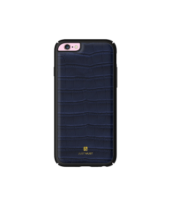 Just Must Croco Navy - Carcasa iPhone 6/6S (protectie margine 360°)