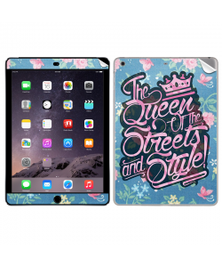 Queen of the Streets - Floral Blue - Apple iPad Air 2 Skin