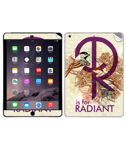 R is for Radiant - Apple iPad Air 2 Skin