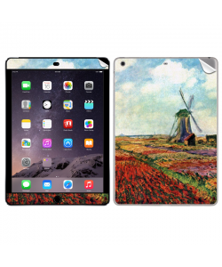 Claude Monet - Fields of Tulip With The Rijnsburg Windmill - Apple iPad Air 2 Skin